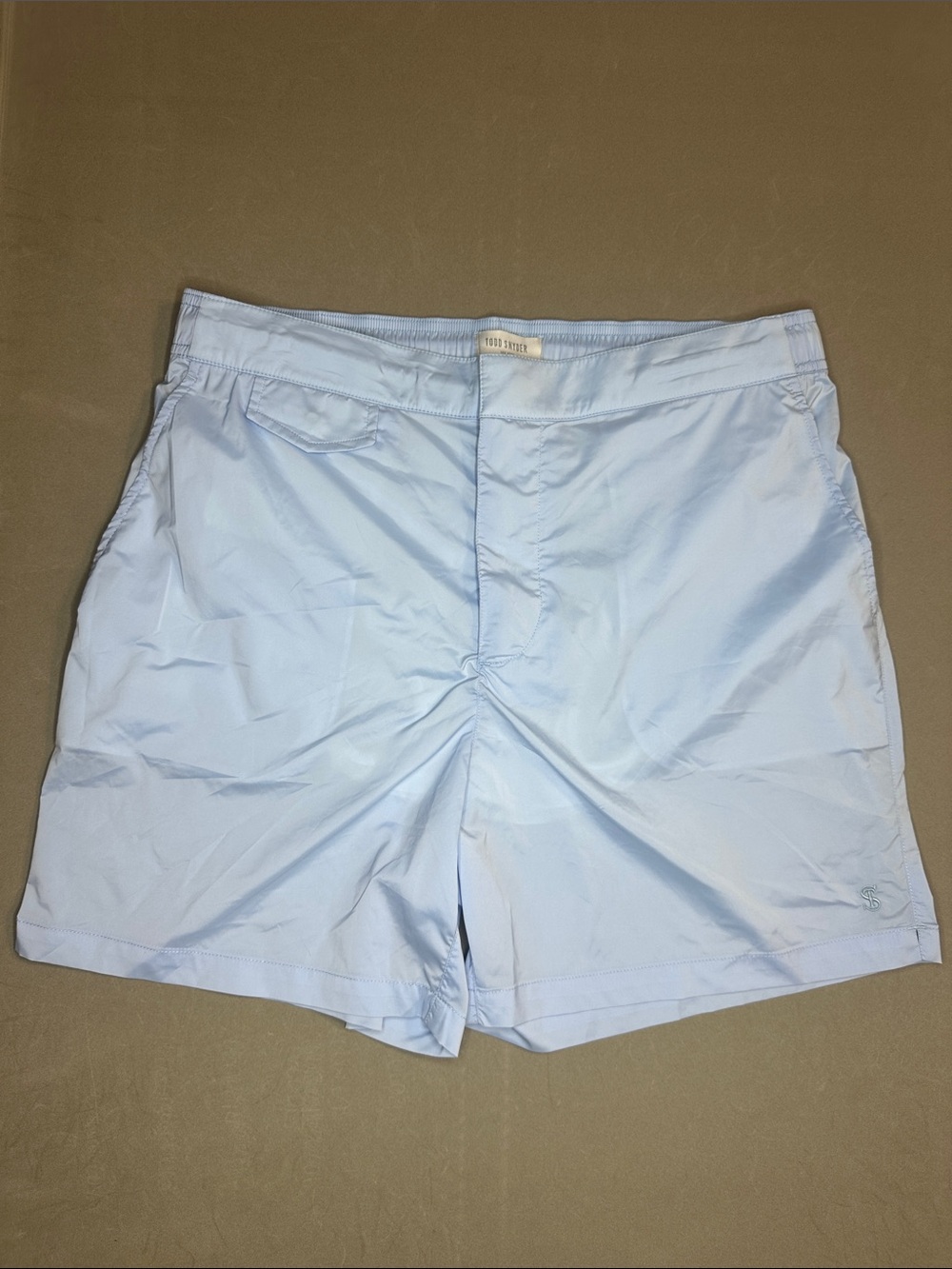 Todd Snyder Men's Light Blue Swim Shorts - M